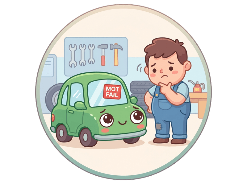 MOT Failure Car Collection service illustration