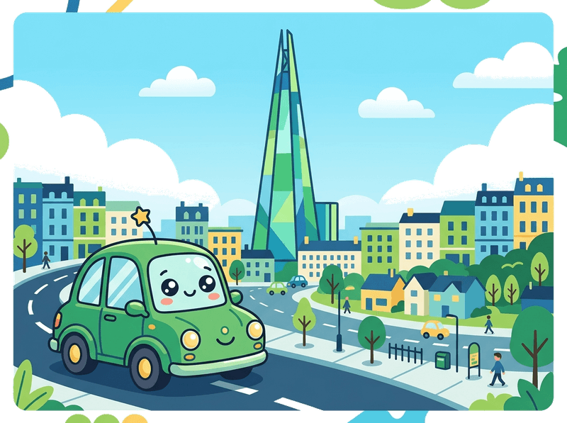 Illustration of a London landmark near Southwark